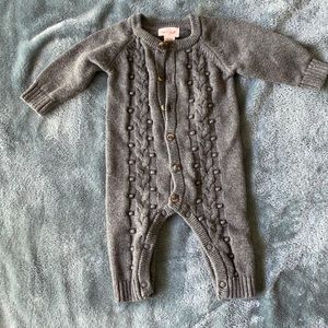 Baby boy cable romper